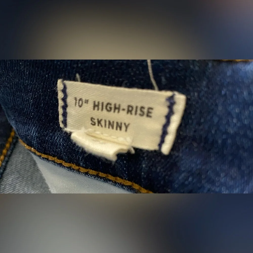 Madewell 10” High Rise Skinny Jeans Eardley Medium Blue Wash